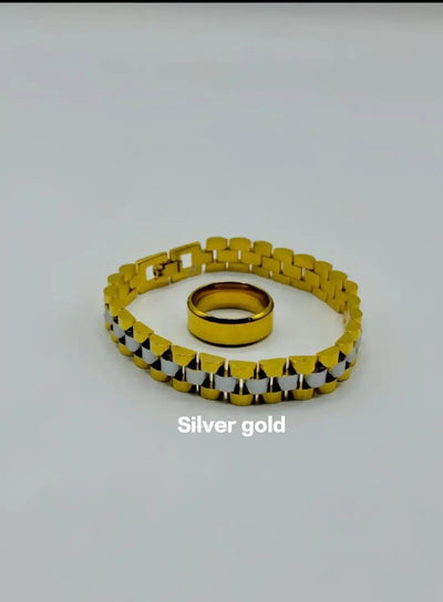 Stainless steel beautiful hand chain bracelet with ring with premium box packing 🚨