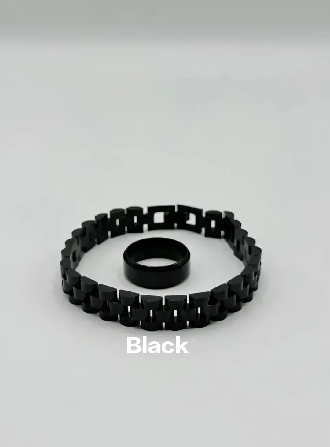Stainless steel beautiful hand chain bracelet with ring with premium box packing 🚨