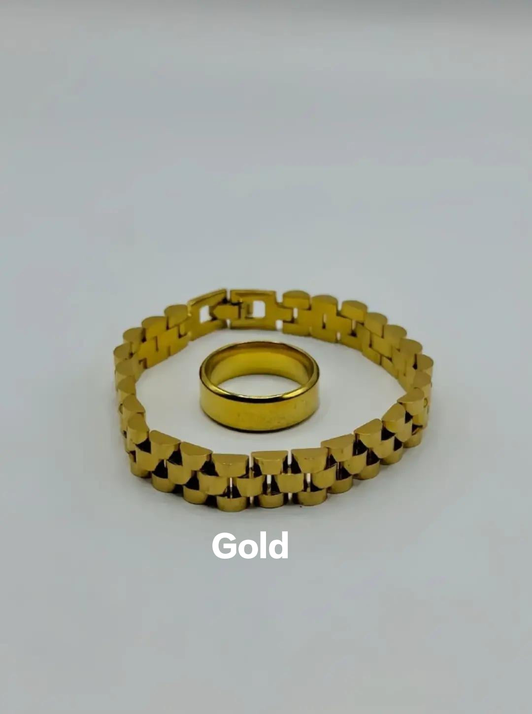 Stainless steel beautiful hand chain bracelet with ring with premium box packing 🚨